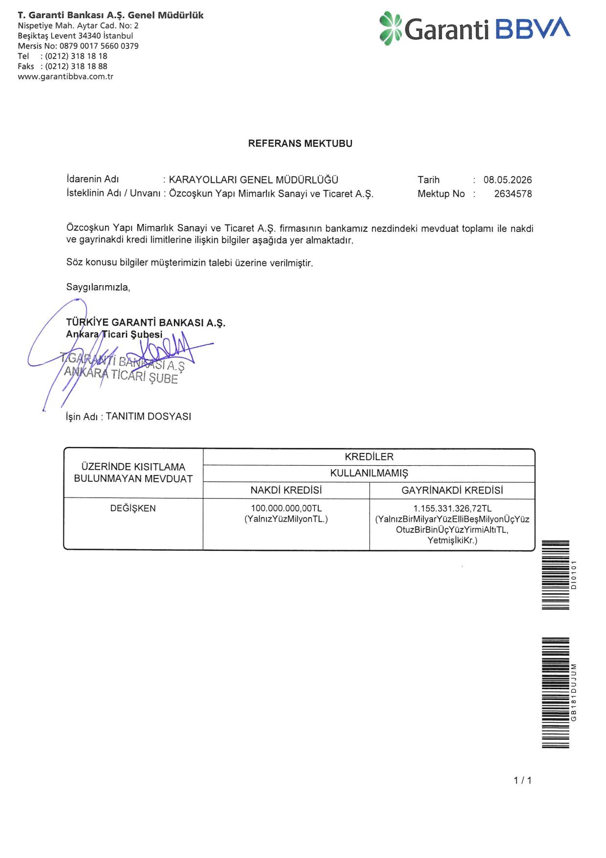 Garanti Bankası finans referans görseli